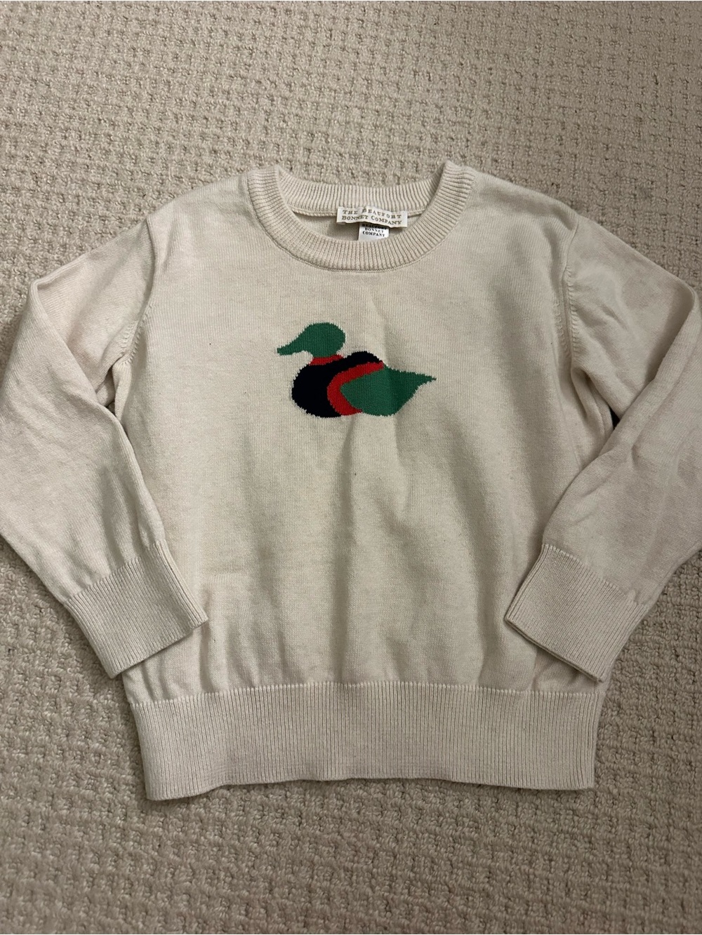 TBBC duck sweater, 3T